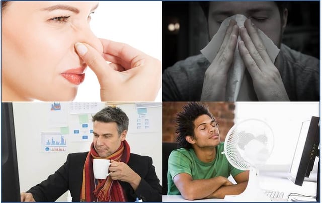 building indoor air quality problems, too hot, too cold, sick building. 